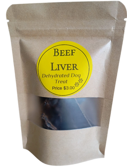 Dehydrated Beef Liver (Small) / Hígado de Res Deshidratado (Pequeño)