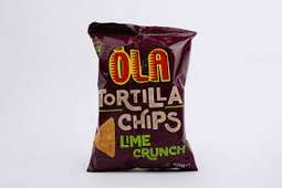 Ola tortilla chips lime crunch40g