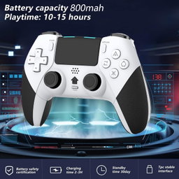 Controle sem fio Pro compatível com PS4 / PS4 Pro / PS4 Slim, controle remoto para jogos com bateria recarregável de 800 mAh integrada, joystick preciso, áudio, turbo e programação avançada de botões.