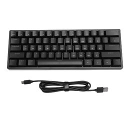 Teclado Mecânico, 61 Teclas Estrutura Compacta Teclado Mecânico Retroiluminado RGB para Office for Home