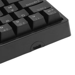 Teclado Mecânico, 61 Teclas Estrutura Compacta Teclado Mecânico Retroiluminado RGB para Office for Home