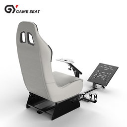 Cockpit simulador de corrida para todos os volantes Logitech G923|G29|G920|FlashFire F111|Megacom|Thrustmaster|Fanatec|PlayStation 5/4|Xbox Series S/X|PC com suporte para câmbio, branco