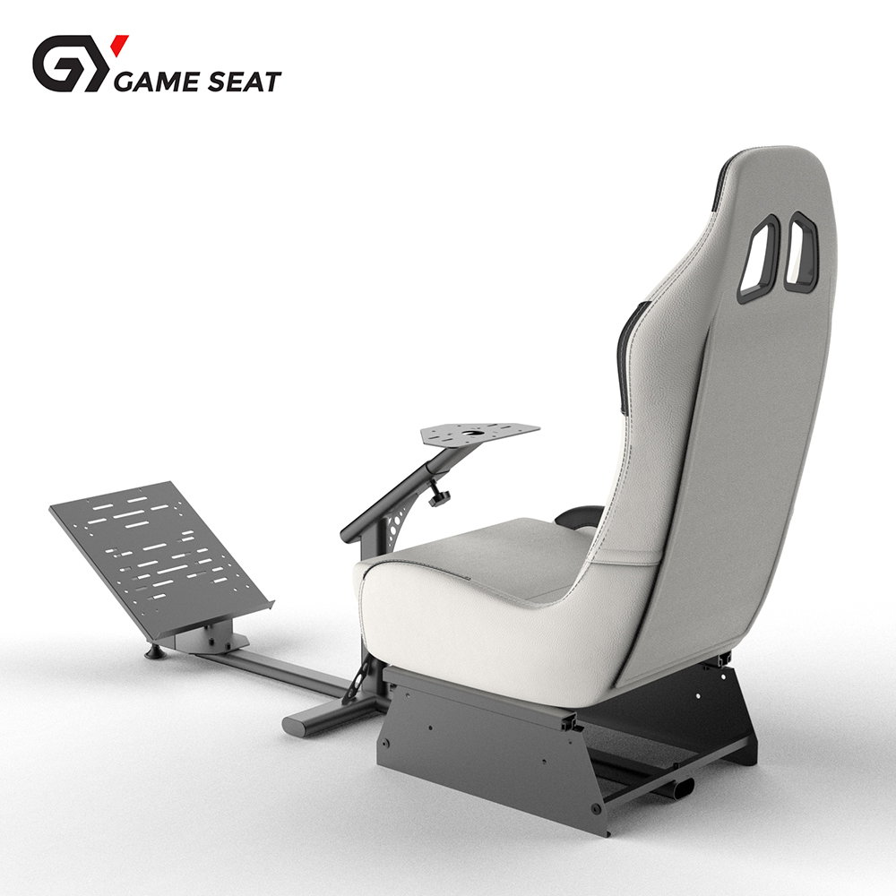 Cockpit simulador de corrida para todos os volantes Logitech G923|G29|G920|FlashFire F111|Megacom|Thrustmaster|Fanatec|PlayStation 5/4|Xbox Series S/X|PC com suporte para câmbio, branco_3