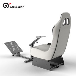 Cockpit simulador de corrida para todos os volantes Logitech G923|G29|G920|FlashFire F111|Megacom|Thrustmaster|Fanatec|PlayStation 5/4|Xbox Series S/X|PC com suporte para câmbio, branco