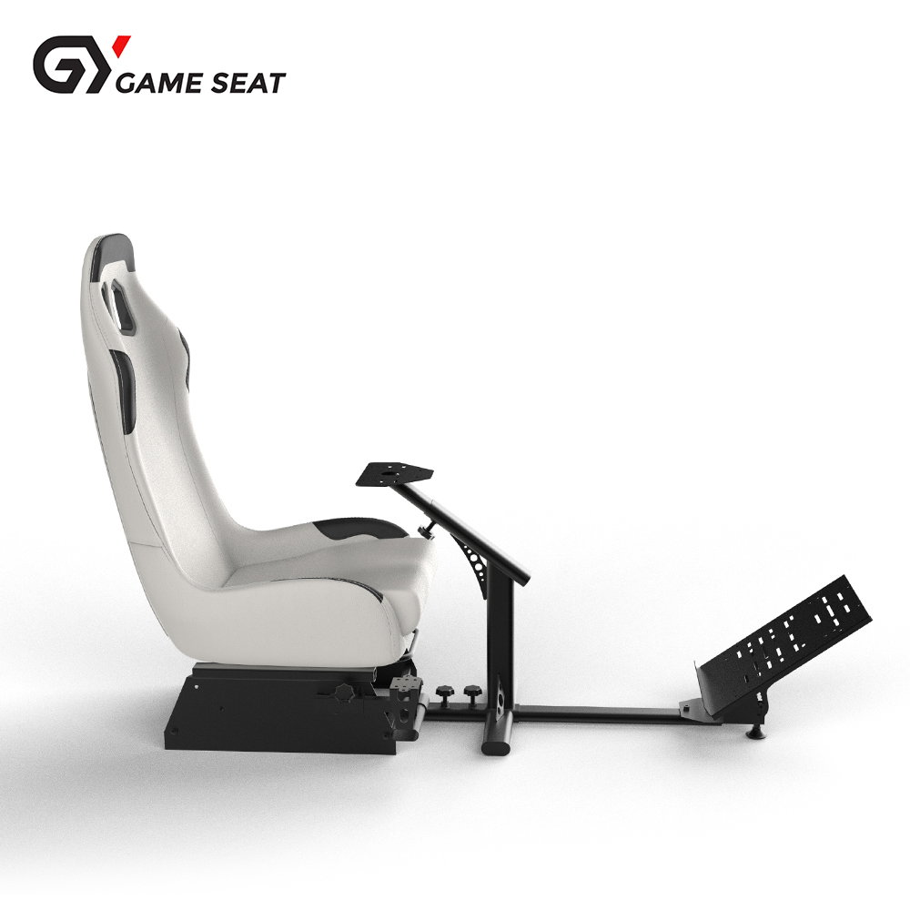Cockpit simulador de corrida para todos os volantes Logitech G923|G29|G920|FlashFire F111|Megacom|Thrustmaster|Fanatec|PlayStation 5/4|Xbox Series S/X|PC com suporte para câmbio, branco_1