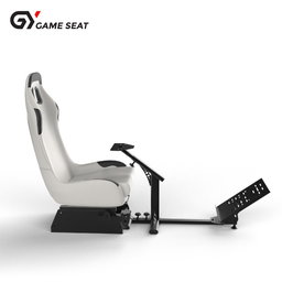 Cockpit simulador de corrida para todos os volantes Logitech G923|G29|G920|FlashFire F111|Megacom|Thrustmaster|Fanatec|PlayStation 5/4|Xbox Series S/X|PC com suporte para câmbio, branco