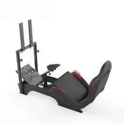 Cockpit simulador de corrida para todos os volantes Logitech G923|G29|G920|FlashFire F111|Megacom|Thrustmaster|Fanatec|PlayStation 5/4|Xbox Series S/X|PC com suporte para câmbio, branco