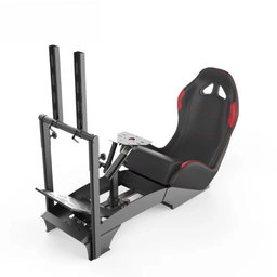 Cockpit simulador de corrida para todos os volantes Logitech G923|G29|G920|FlashFire F111|Megacom|Thrustmaster|Fanatec|PlayStation 5/4|Xbox Series S/X|PC com suporte para câmbio, branco