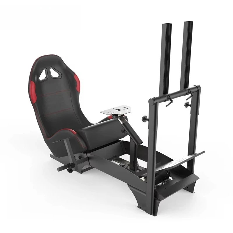 Cockpit simulador de corrida para todos os volantes Logitech G923|G29|G920|FlashFire F111|Megacom|Thrustmaster|Fanatec|PlayStation 5/4|Xbox Series S/X|PC com suporte para câmbio, branco