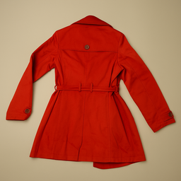 Chaqueta roja con cinturón y solapas clásicas Merona - Size M