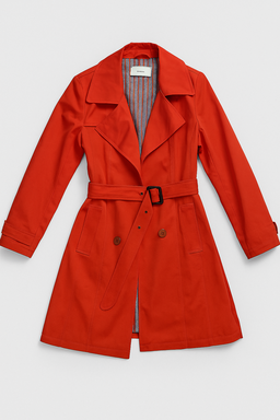 Chaqueta roja con cinturón y solapas clásicas Merona - Size M