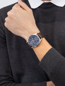 1514273 Men's Principle Master Leather Strap Watch