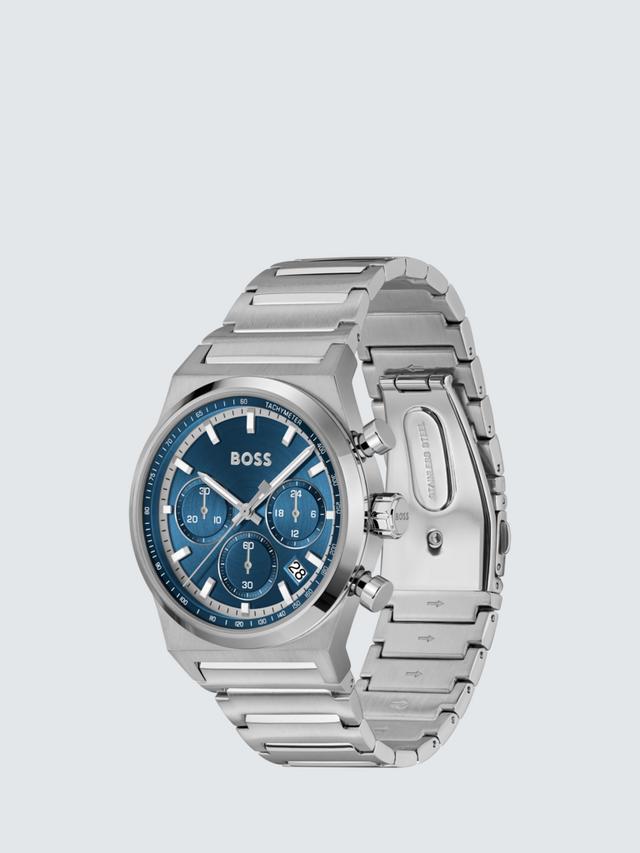 BOSS 1514250 Men's Candor Chronograph Date Bracelet Strap Watch, Blue_2