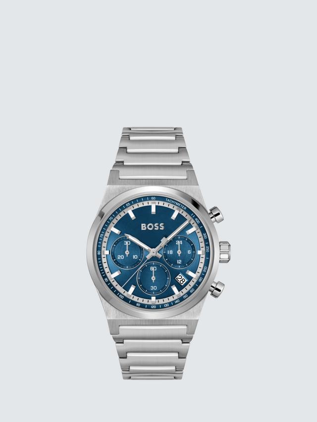 BOSS 1514250 Men's Candor Chronograph Date Bracelet Strap Watch, Blue