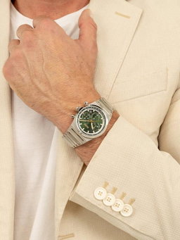 BOSS 1514220 Men's Candor Chronograph Bracelet Strap Watch, Green
