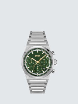 BOSS 1514220 Men's Candor Chronograph Bracelet Strap Watch, Green