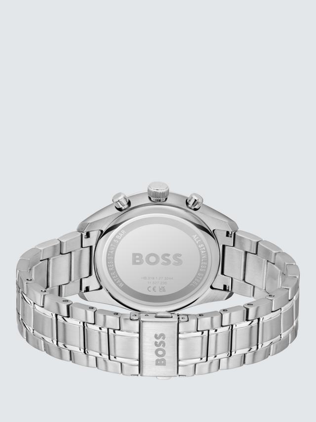 BOSS 1514226 Men's Grand Prix 44 Chronograph Bracelet Strap Watch, Blue_1