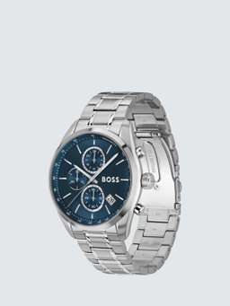 BOSS 1514226 Men's Grand Prix 44 Chronograph Bracelet Strap Watch, Blue