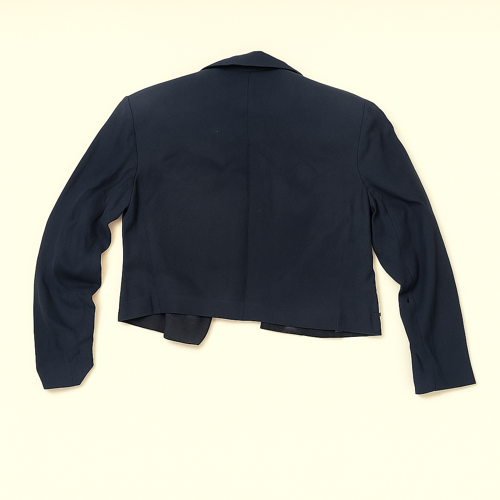 Chaqueta negra con detalles bordados y apliques - Size 8_1