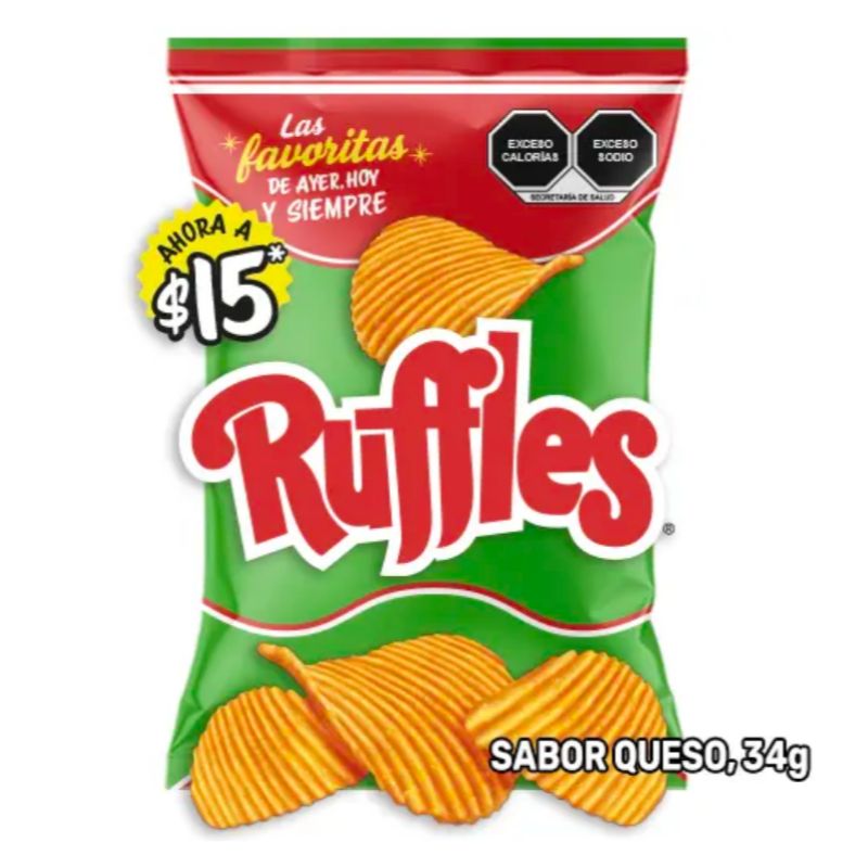 Ruffles Queso 34g