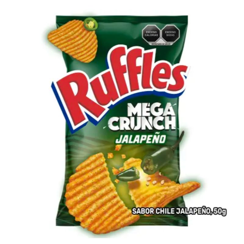 Ruffles Mega Crunch Jalapeño 50g_0