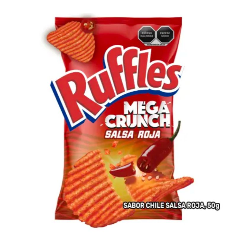 Ruffles Mega Crunch Salsa Roja 50g_0