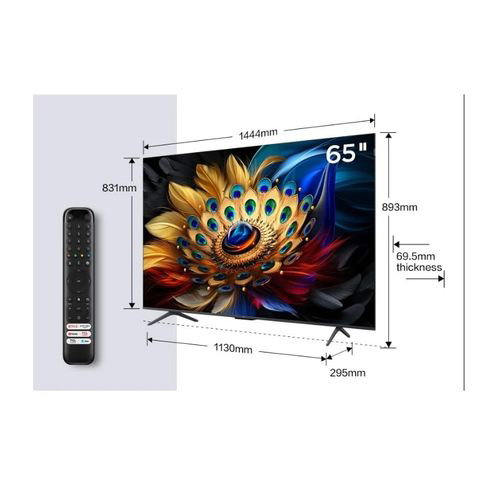 TCL 65" Inches QLED Google Smart TV - Black + 15 months  Warranty 65P7K_1