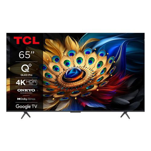 TCL 65" Inches QLED Google Smart TV - Black + 15 months Warranty 65P7K