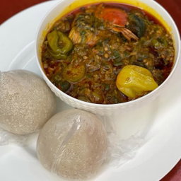 Banku and okro