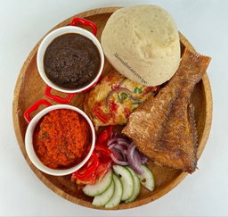 Banku and fried fish