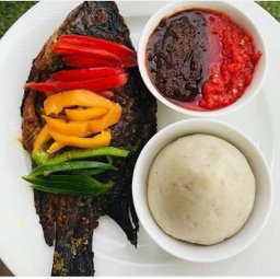 Banku and tilapia