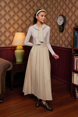 (Pre-order) She Dazzle Thalia Skirt - Sand Beige