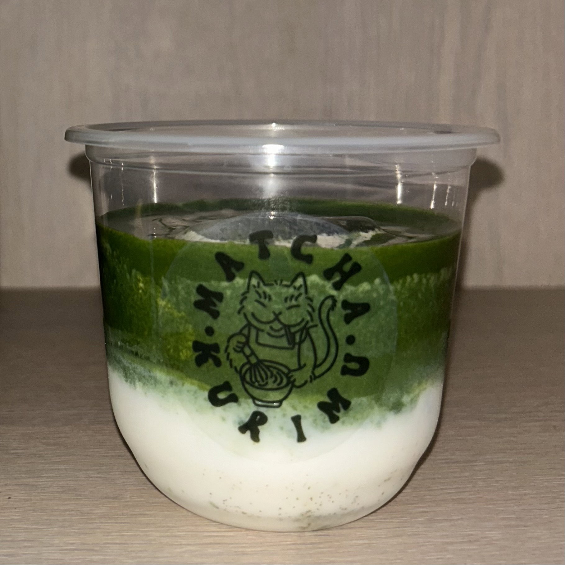 Geisha blossom tea cold foam matcha latte _0