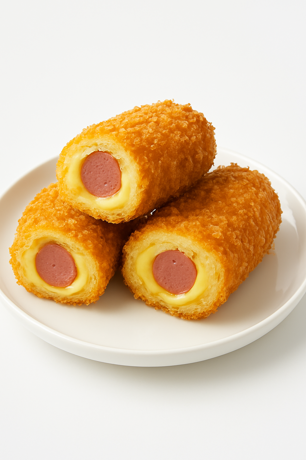  Fried Cheesy Hotdogs Bread 