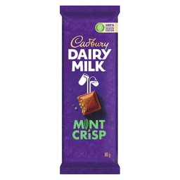 Cadbury dairy milk mint crisp 80g