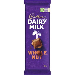 Cadbury dairy milk wholenut 80g