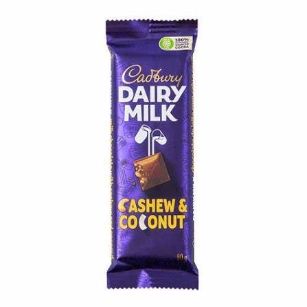 Cadbury dairy milk cashew & coconut 80g