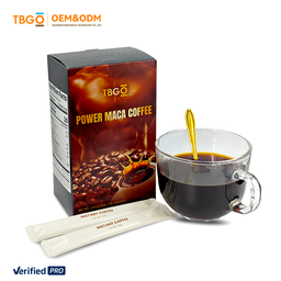 2025 TBG OEM Maca Ginseng Coffee Maca Root Coffee Power Maca Powder Plus Boxs Energy Boost Enhancement Drinks Coffee for Men