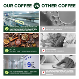 2025 TBG OEM Maca Ginseng Coffee Maca Root Coffee Power Maca Powder Plus Boxs Energy Boost Enhancement Drinks Coffee for Men