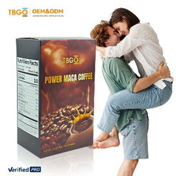 2025 TBG OEM Maca Ginseng Coffee Maca Root Coffee Power Maca Powder Plus Boxs Energy Boost Enhancement Drinks Coffee for Men