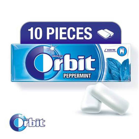 Orbit peppermint sugar free 10's_0