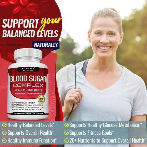 Blood Sugar Complex Supplement - Supports Healthy Blood Sugar Levels Already Within Normal Range All Natural with Cinnamon, Bitter Melon, Chromium, Mulberry, Alpha Lipoic Acid, Non-GMO, 60 Capsules_3