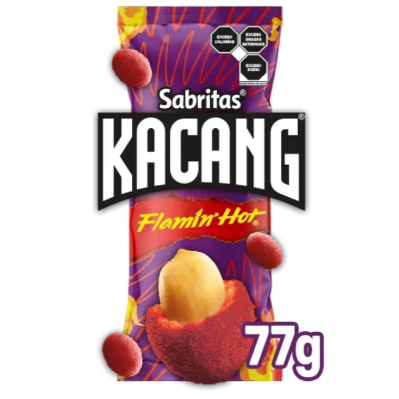 Cacahuates KACANG Flamín Hot 77g