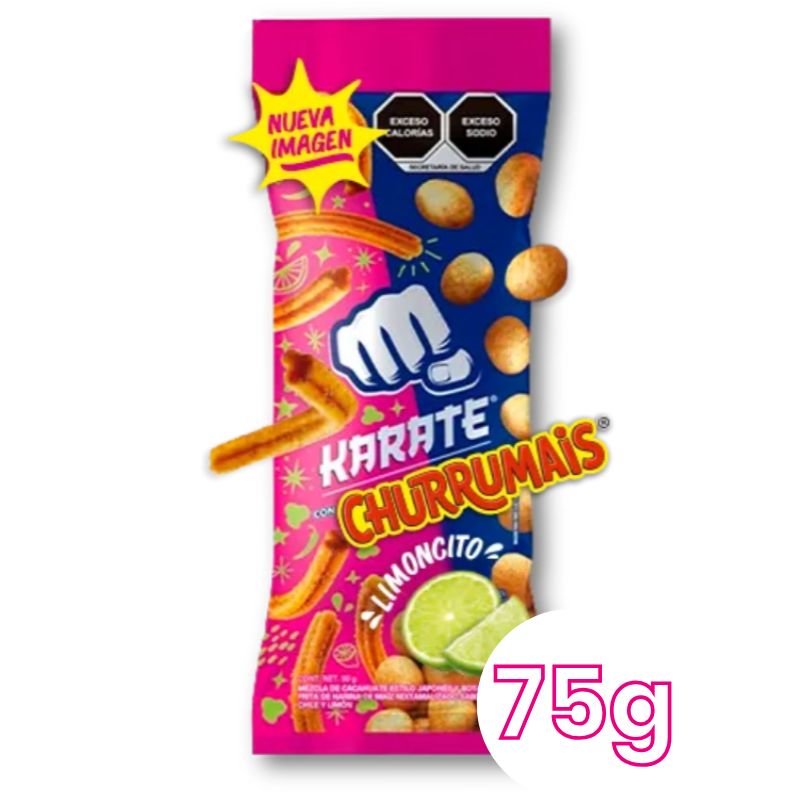 Cacahuates Karate con Churrumais 75g