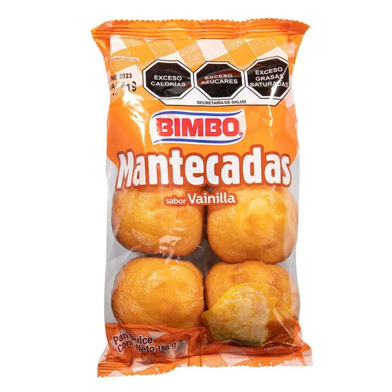 Mantecadas Bimbo Sabor Vainilla 188g