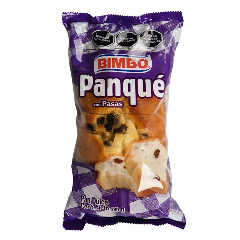 Panqué Bimbo con Pasas 280g