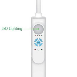 Standing Pedestal Fan 18 lnches Rechargeable Fan +Solar Panel + LED Light