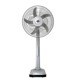 itel 16 Inches AC/DC Solar Rechargeable Fan With Panel & 2 Bulbs