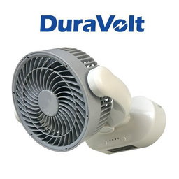Duravolt 7 Inches 3 In 1 Rechargeable Table Fan + Solar Panel + LED Bulbs DRF-607B