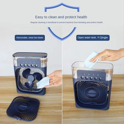 Mini Fan Rechargeable Air Cooler Fan With Humidifier_3